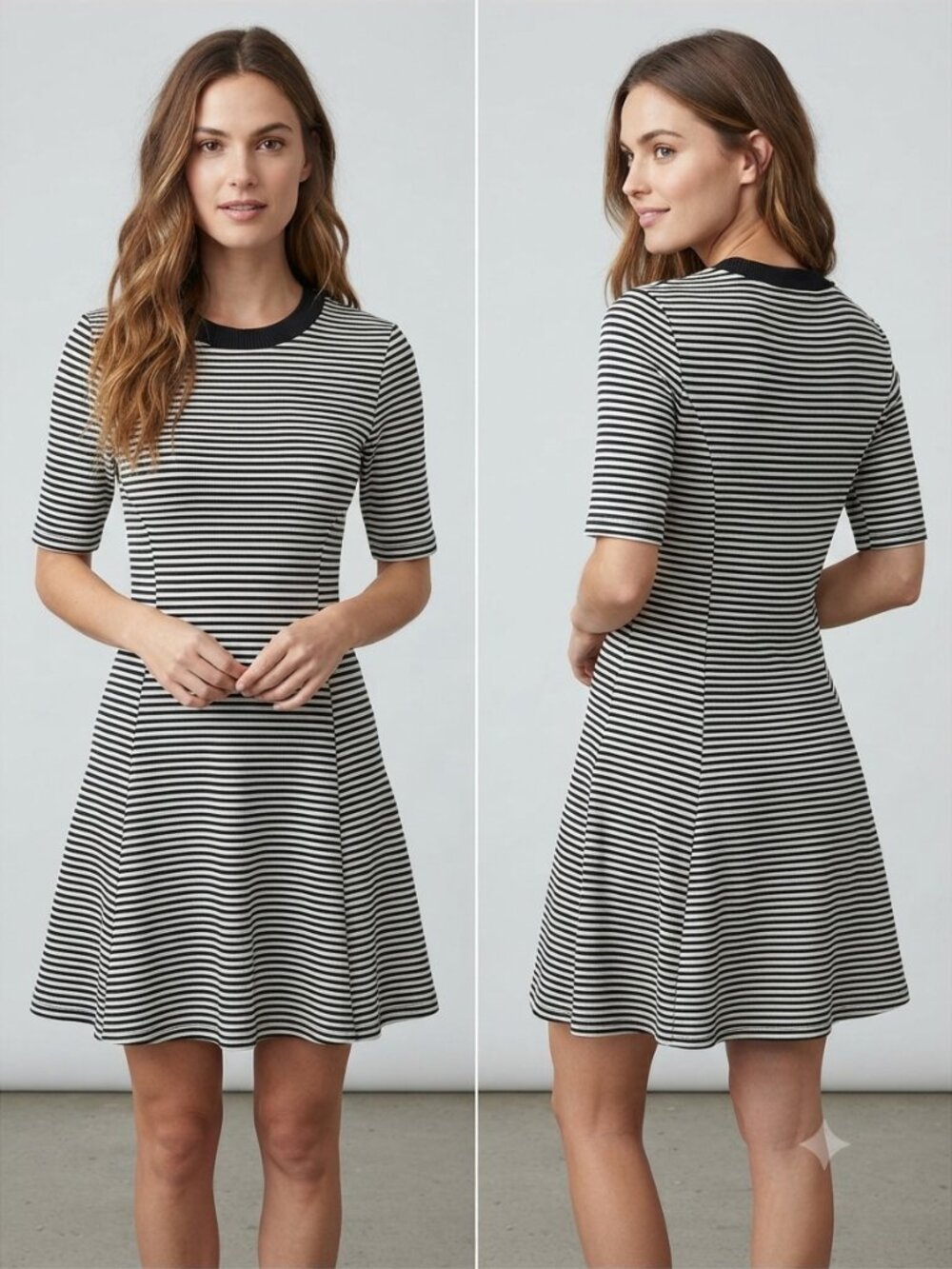 Anthropologie Dolan Left Coast Stripe Fit & Flare Knit Dress XS
